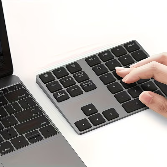 USB-C Charging 34 Key Bluetooth Digital Keyboard Smart Wireless Digital Keyboard Compatible with MAC OS Computer Keyboard