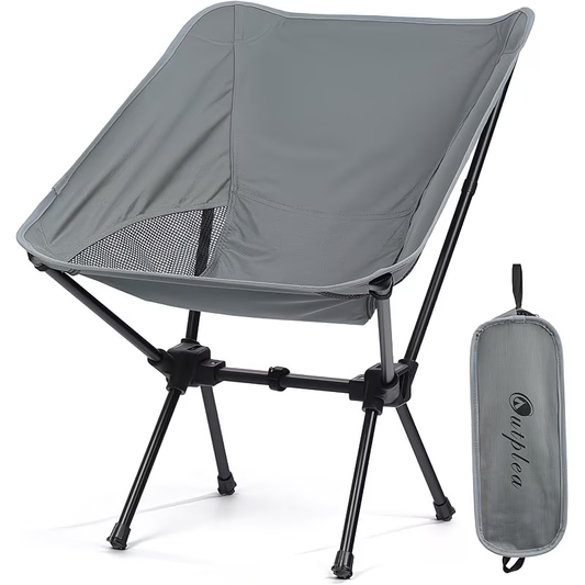 Portable and lightweight folding backpack chair for adults - with padded seat and backrest