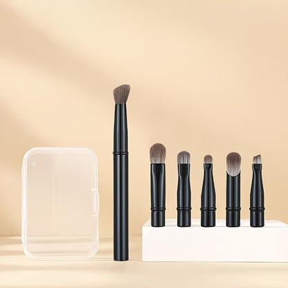 6-piece mini travel makeup brush set