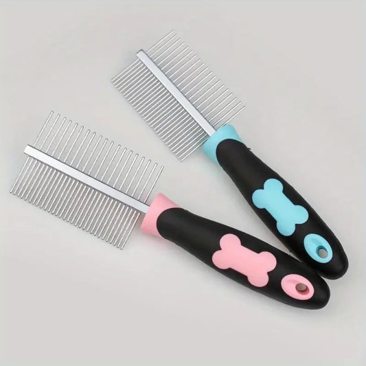 Stainless Steel Pet Hair Removal Comb Float Hair Removal Slicker Brush For Dog