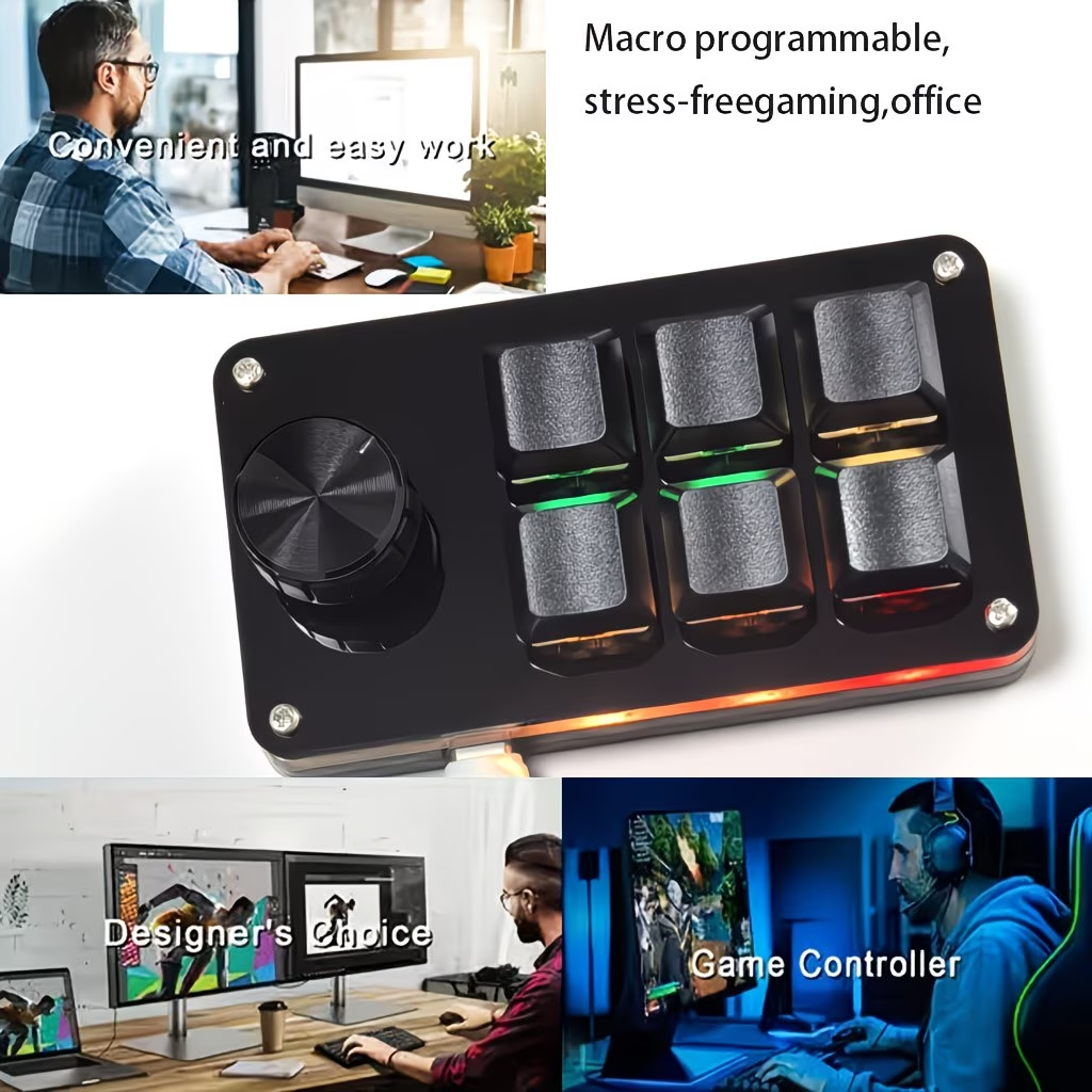 Programmable keyboard shortcuts, one click password, game assistance, game keyboard, mini keyboard