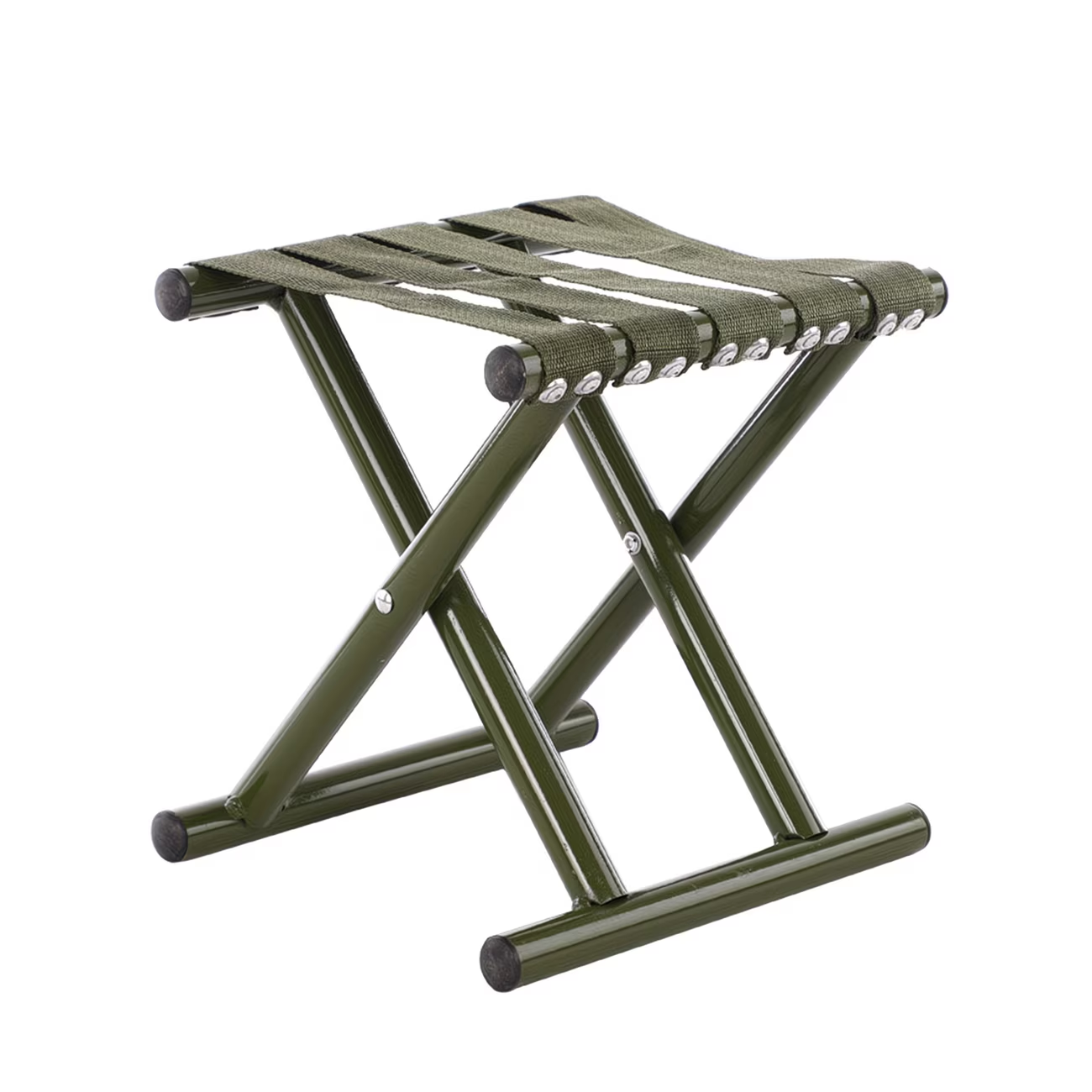 Small folding stool, outdoor metal camping heavy-duty chair, footstool