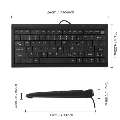 A compact and lightweight 9-inch mini keyboard designed specifically for educational and office use, suitable for CNC lathes and general-purpose machine tools
