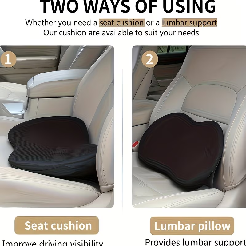 1 piece ergonomic memory foam car seat set
