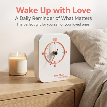 Cute, simple, and detachable vertical clock, compact and quiet wall clock, portable and space saving desktop clock
