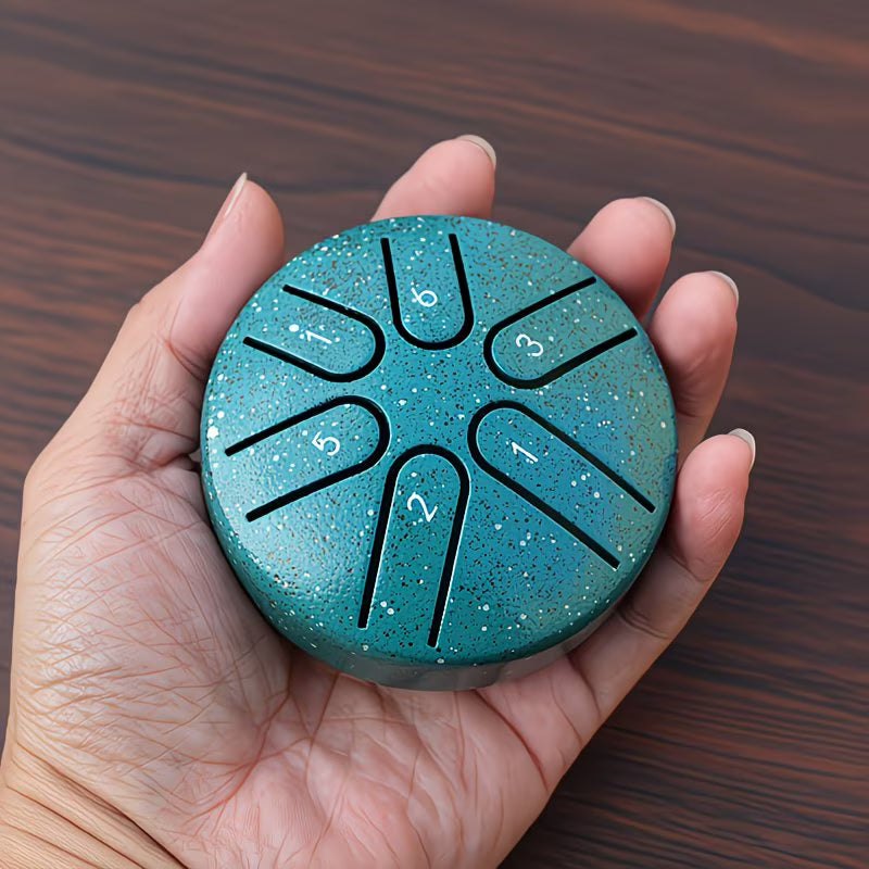 3-inch 6-tone steel tongue drum