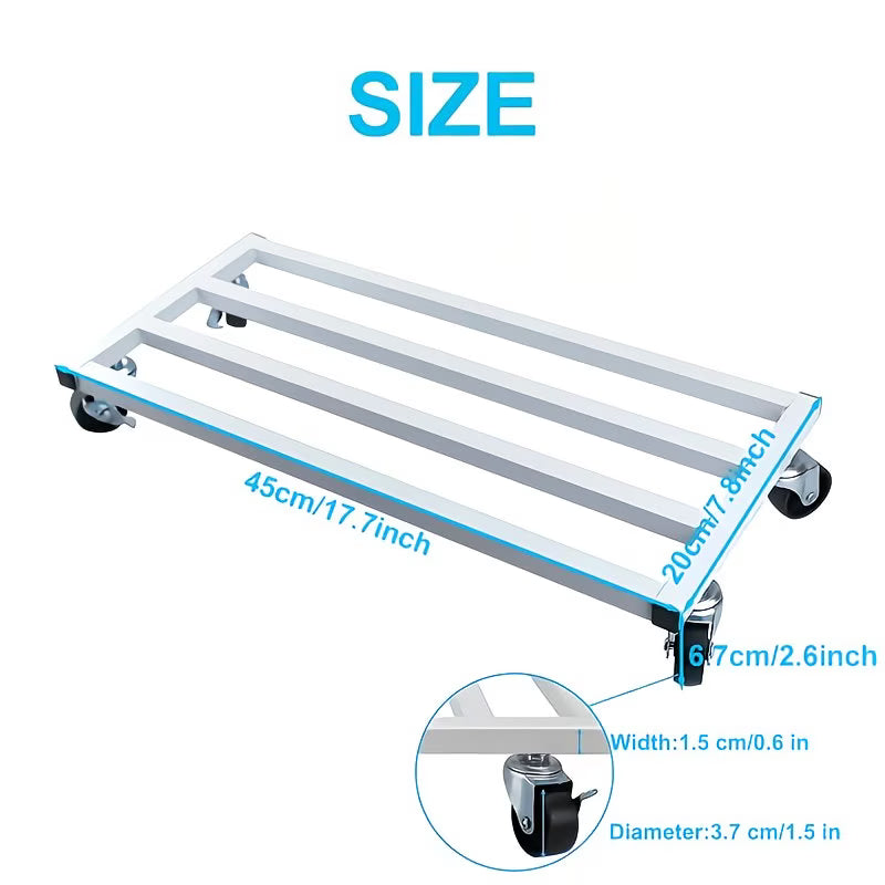 Heavy-duty mobile plant stand with locking casters