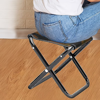 Camouflage Camping Stool | Folding, Lightweight, and Portable Iron Stool, Suitable for Adults