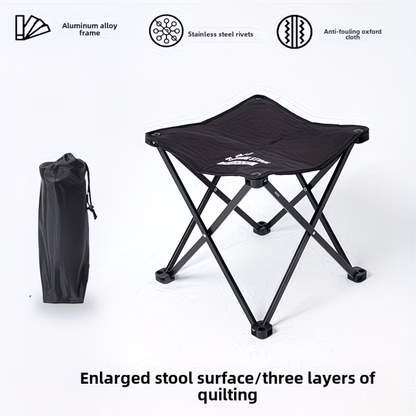 Outdoor folding stool, portable aluminum alloy mini fishing chair