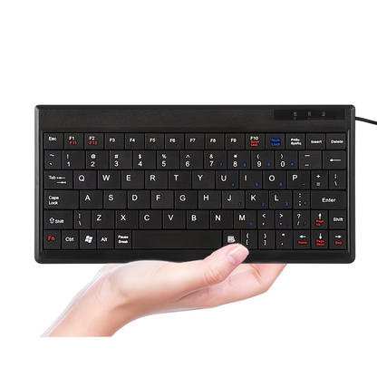A compact and lightweight 8.5-inch mini keyboard designed specifically for educational and office use