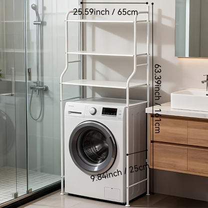 Three-tier toilet top storage shelf, bathroom metal shelf