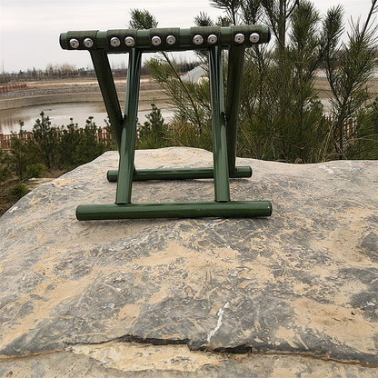 Small folding stool, outdoor metal camping heavy-duty chair, footstool