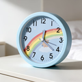 1 cute cartoon alarm clock, modern minimalist creative desk clock