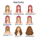 4-piece set of heat-free curling iron and headband