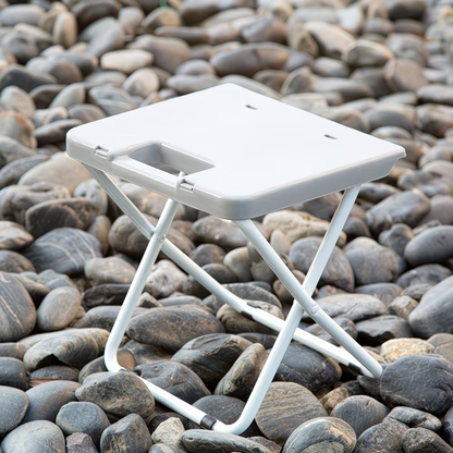 Outdoor camping folding chair, plastic picnic stool, foldable iron leg stool, barbecue stall stool