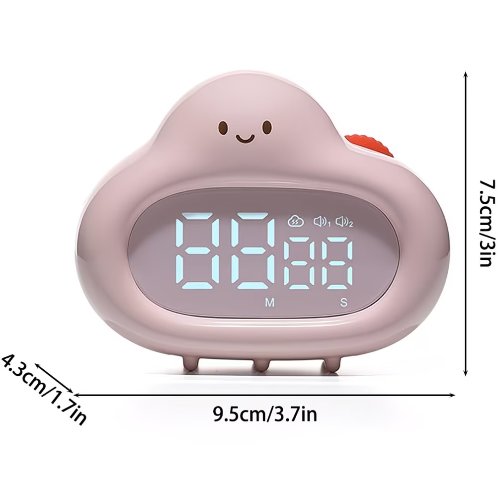 An elegant pear shaped digital clock with countdown and up counting functions, as well as three alarm clocks, suitable for home, bedroom, kitchen, yoga, and exercise