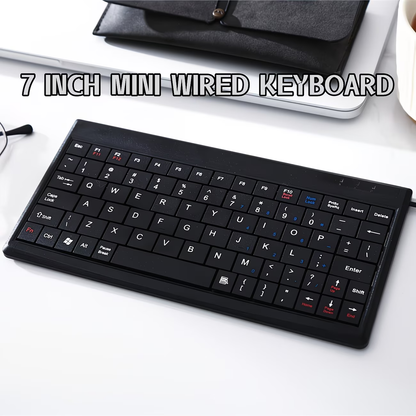 A compact and lightweight 8.5-inch mini keyboard designed specifically for educational and office use