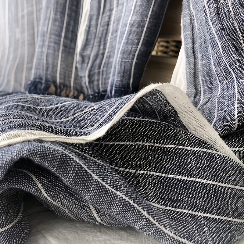 Vintage Style Tie-Dye Striped Scarf, Unisex
