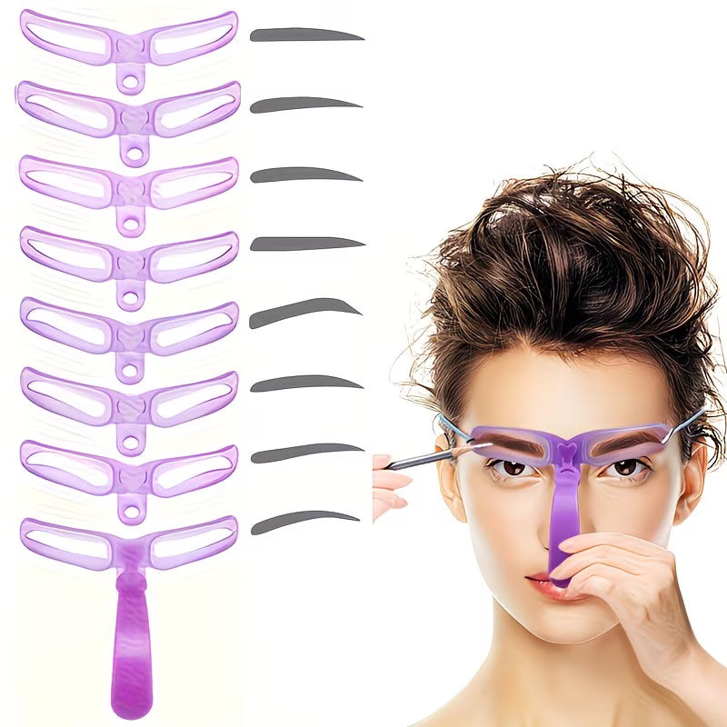 8pcs Eyebrow Painting Aid Makeup Tool