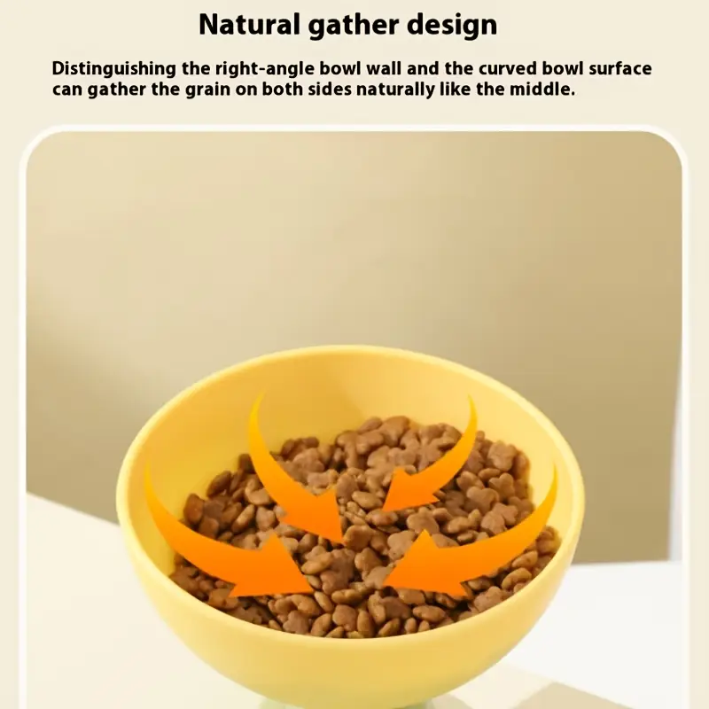 1 pet booster bowl with non-slip base and 15° anti-tipping angle