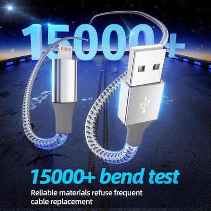IPhone charger 3 packs 10FT lightning cable for fast charging and high-speed data synchronization