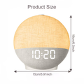Sunrise alarm clock with white noise sound system, equipped with 30 soothing sleep aid devices and natural wake-up lights