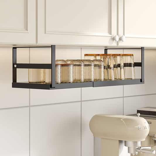 1-piece metal under-cabinet storage rack - no assembly required