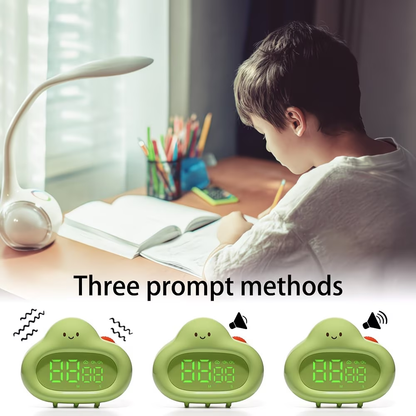 An elegant pear shaped digital clock with countdown and up counting functions, as well as three alarm clocks, suitable for home, bedroom, kitchen, yoga, and exercise