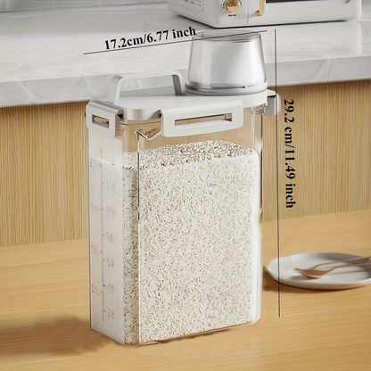 4-pack 2.5L/84oz Sealed Food Storage Containers - Rice Storage Containers