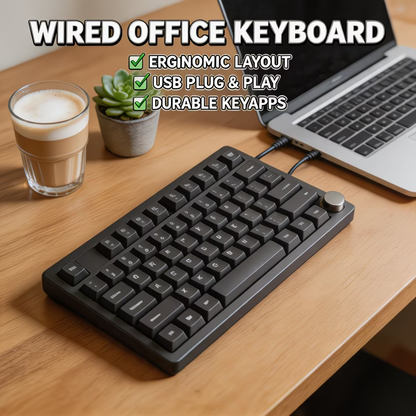 Wired mechanical keyboard, RGB/single key backlight, volume knob, five layer noise reduction, PBT keycaps, fully hot swappable keycaps, gaming keyboard