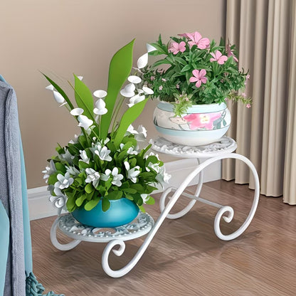 Double-Layer Flower Rack