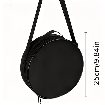 Folding Stool Storage Bag | Durable Black, Round Seat with Comfortable Cushion