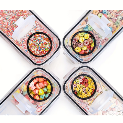 Sealed food containers - Kitchen and pantry rice bucket lids 2.5L 6-piece set