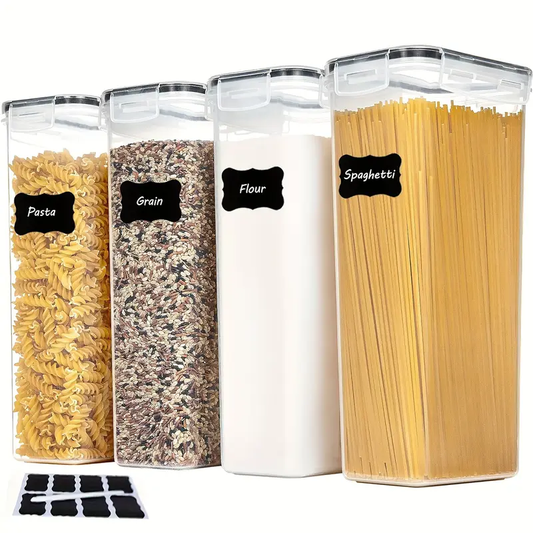 4-piece storage box set, multi-purpose leak-proof reusable food storage boxes, with lids