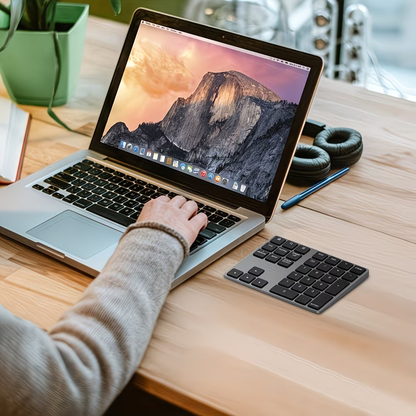USB-C Charging 34 Key Bluetooth Digital Keyboard Smart Wireless Digital Keyboard Compatible with MAC OS Computer Keyboard