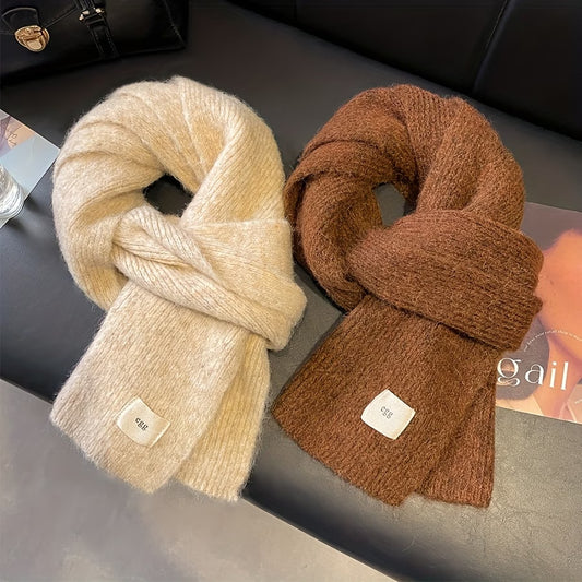 1 Soft, Warm, Solid-Color Scarf