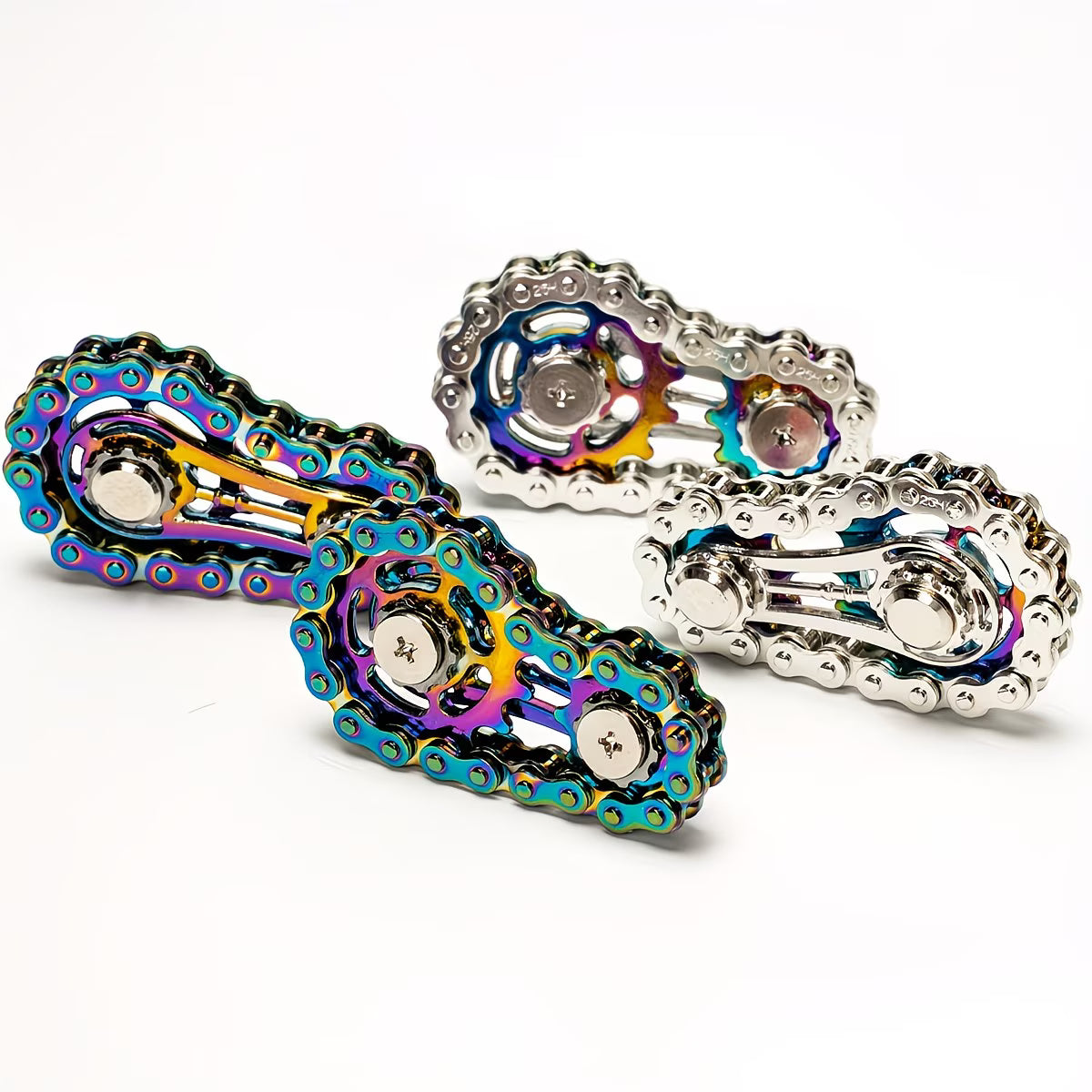 Bicycle chain fidget spinner