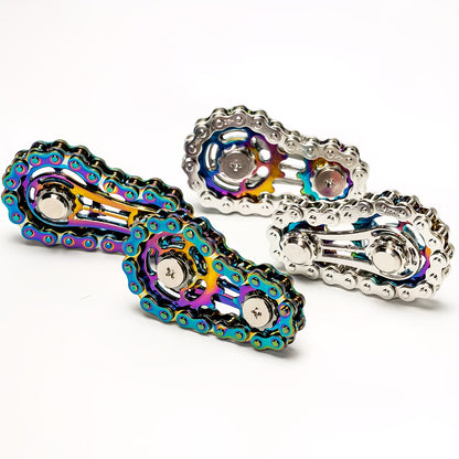 Bicycle chain fidget spinner