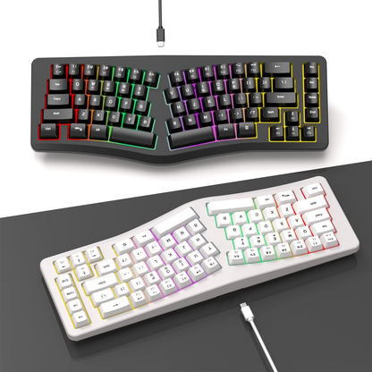 Wired 69 key compact typing partition comfortable portable key cable separation desktop laptop