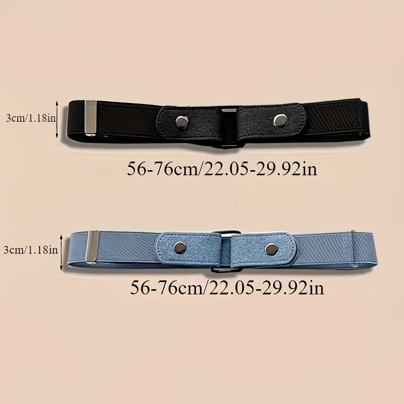 2-Pack Invisible Elastic Belt – Buckle-Free Adjustable Design